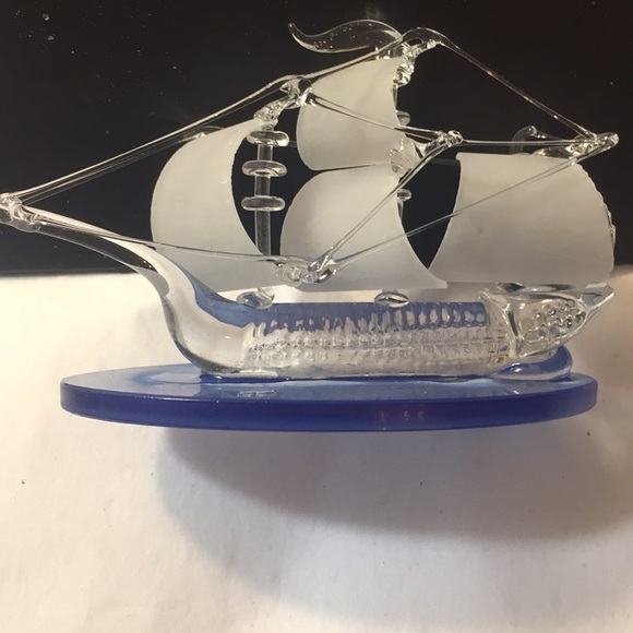 Accents Glass Boat Poshmark